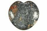 Polished Maligano Jasper Heart - Excellent Polishing #311932-1